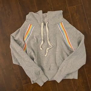 soulcycle pride cropped hoodie